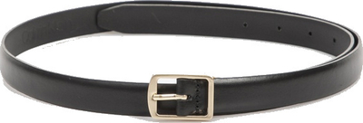 Rrip për femra Calvin Klein Classic Square Buckle, lëkurë, i zi