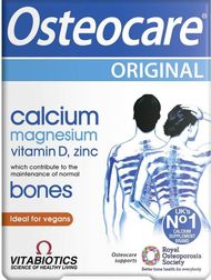 Suplement kockash Vitabiotics Osteocare Original, 30 tableta, kalcium dhe vitaminë D, shumëngjyrëshe