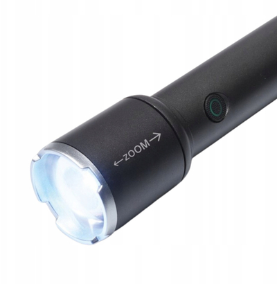 Dritë dore Tiross LED 5W 300LM, me karikim USB C, me zoom, e zezë