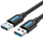 Кабел USB Vention USB 3.0, USB A во USB A, 0.5m, црн