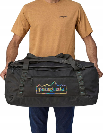 Çantë duffel Patagonia Black Hole 70L, për udhëtime, e zezë