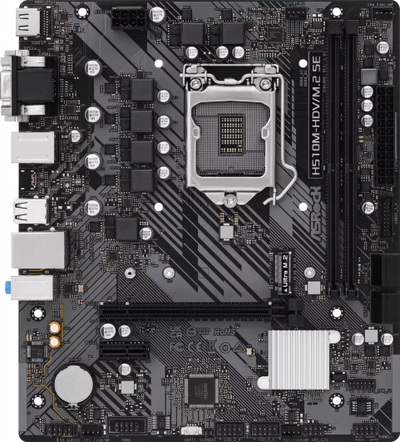 Pllakë amë ASRock H510M-HDV/M.2 SE, Intel H510, Socket 1200, 2 slota RAM, Micro ATX