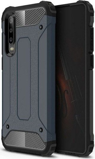 Këllëf Armor blu për iPhone XR, hibrid, i fortë kundra goditjeve