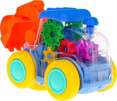 Lodër eskavator Gear Car, me drita edhe muzikë, shumëngjyrësh