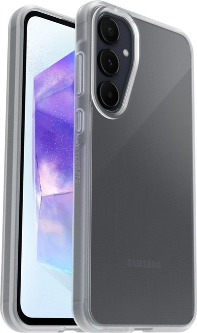 Maskë telefoni OtterBox React + Glass për Samsung Galaxy A55 5G, me xham mbrojtës, transparente