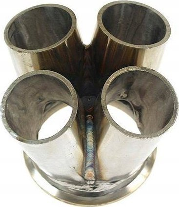 Flanxhë kolektori TurboWorks CN-AT-108, 4 me 1, V-Band 3", çelik inox