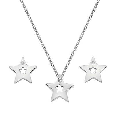 Qafore dhe vathë për femra Hot Diamonds Amulets SS132, 50 cm, të argjendta