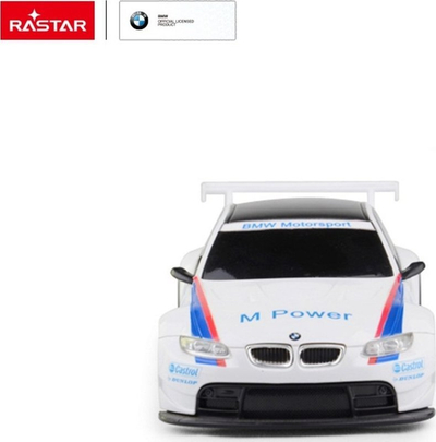 Makina me telekomandë BMW M3 GT2, shkalla 1:24, e bardhë