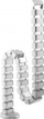 Organizues kabllosh Equip Spine, organizues vertikal kabllosh, i bardhë
