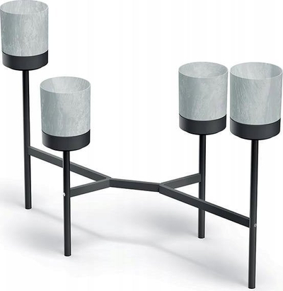 Stendë lulesh Bloomie Stand, 125cm, plastike, gri