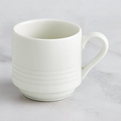 Filxhan porcelani RAK Porcelain Ivoris Rondo BACU20D7, 20 cl, vendoset një mbi tjetrin, bojë fildishi