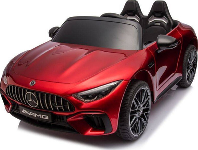 Makina elektrike për fëmijë Lean Cars Mercedes AMG SL63, 24V, me telekomandë, e kuqe metalike