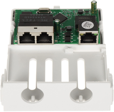 Extender rrjeti SPT, Ethernet PoE për jashtë, 2 porta, i zi