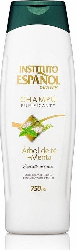 Shampo flokësh Instituto Espanol Tea Tree Mint, për pastrim edhe freski, 750 ml