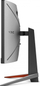 Monitor BenQ Mobiuz EX2710R (9H. LK9LB. QBE), 27", 165 Hz, WQHD, i zi/argjendtë