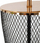 Lampë tavoline Mauro Ferretti Tower, E27 40W, 25 x 44 cm, e zezë me ari