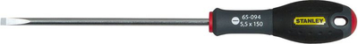 Kaçavidë Stanley FatMax 1-65-094, majë e sheshtë 5.5 x 150mm, e zezë