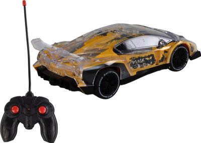 Makina sportive me telekomandë Leantoys Yellow R/C Sports Car, shkalla 1:16, e verdhë