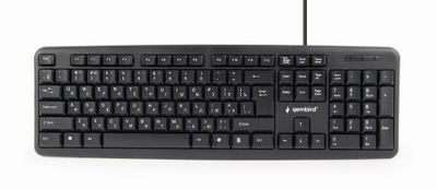 Tastierë standarde, USB, 104 taste, e zezë