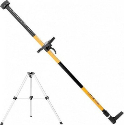Shufër zgjatuese PRO LT-334S-2GT, me tripod, 3.3 m, e zezë