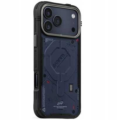 Këllëf MagSafe SkinArma Vigor për iPhone 17 Pro Max, mbrojtje 360°, blu