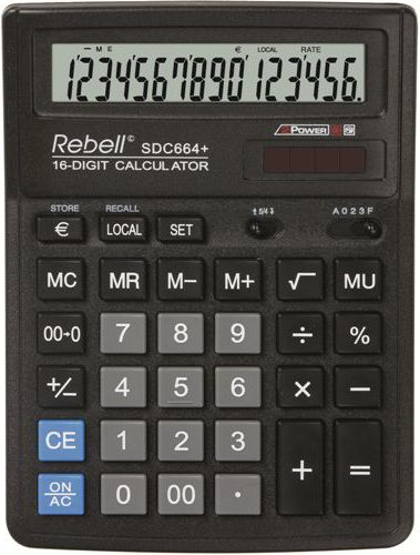 Kalkulator Rebell SDC664+, i zi