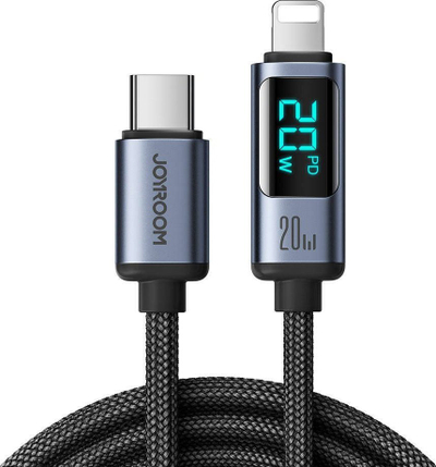 Kabllo karikimi Joyroom S-CL020A16, USB‑C me Lightning, 1.2 m, 20W, e zezë