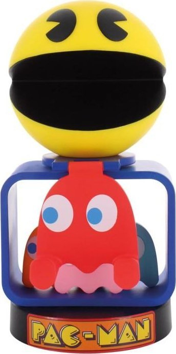 Mbajtës për kontrollor dhe telefon Bandai Pac Man Cable Guy, 8.5\", i verdhë