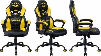 Karrige gaming Subsonic Batman Junior, ergonomike, lëkurë sintetike, e zezë e verdhë