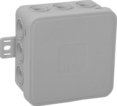Kuti montimi sipërfaqësore CLICK, IP54, 75x75x41mm, gri