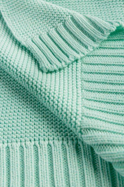 Batanije për bebe Sensillo Bamboo Cotton, 80x100 cm, ngjyrë mint