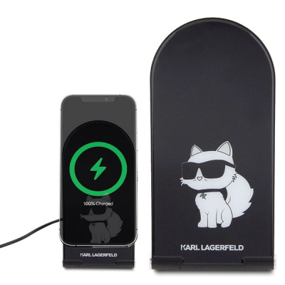 Karikues wireless magnetik Karl Lagerfeld Choupette, MagSafe, 15W, i zi