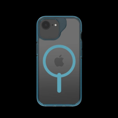 Mbrojtëse telefoni ZAGG Santa Cruz Snap për iPhone 16e, me magnet, transparente blu