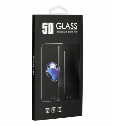 Xham mbrojtës 5D Full Glue për iPhone 12 / 12 Pro, privacy, i zi