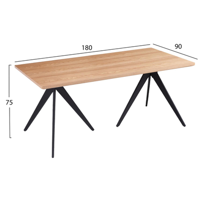 Tavolinë ngrënieje Grippen 180x90x75Hcm (HM9451.03)