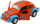 Makina lodër metalike Classic Beetle, pull back, 1:36, dyer që hapen, ngjyra mikse