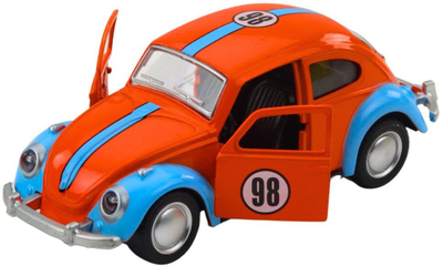Makina lodër metalike Classic Beetle, pull back, 1:36, dyer që hapen, ngjyra mikse