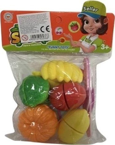 Set lodër kuzhine Adar A, fruta plastike, me aksesorë, shumëngjyrësh
