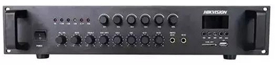 Засилувач на звук Hikvision DS-QAE0A120G1-VB6, 120W, 6 зони, Bluetooth, црн