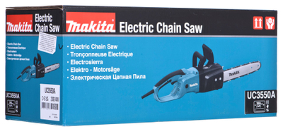 Sharrë elektrike me zinxhir Makita UC3550A, 2000W, shufër 35 cm, blu