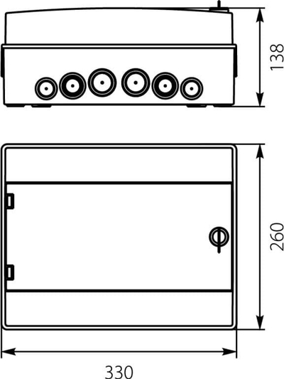 Boks fotovoltaik hermetik Elektro-Plast Opatówek RH-12/UV, 1x12, IP65, gri