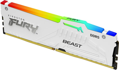Modul i memories Kingston Fury Beast White RGB 64GB (2x32GB) DDR5 5600 CL40