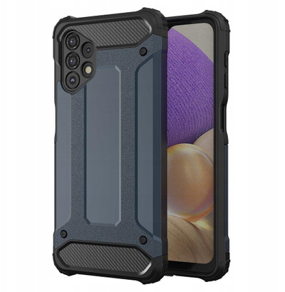 Mbulesë mbrojtëse Hybrid Armor për telefon Samsung Galaxy A73 5G, TPU dhe polikarbonat, blu e çelët