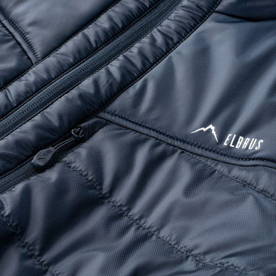 Xhaketë me pupla për burra Elbrus Tennes, për ecje në mal, blu navy