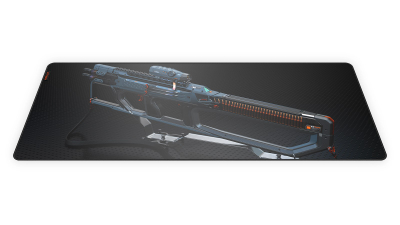 Mousepad gaming Krux Space XXL Gun Rifle, 40x97cm, 3mm, i zi