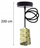 Lampë varëse tavani Ecolight Pendant, 2m, E27, ngjyrë ari