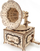 Set ndërtimi druri EWA Eco Wood Art Gramafon, model gramafoni prej druri, stil i vjetër retro, ngjyrë dru natyral