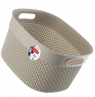 Shportë organizuese Curver Filo, 6L, material i ricikluar, bezhë