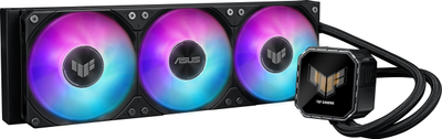 Ftohës likuid për procesor ASUS TUF Gaming LC III 360 ARGB LCD, 360mm, me ekran LCD, i zi