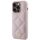 Mbrojtëse telefoni Guess GUHCP15LPSQSQSP, për iPhone 15 Pro 6.1", me stil quilted, rozë
